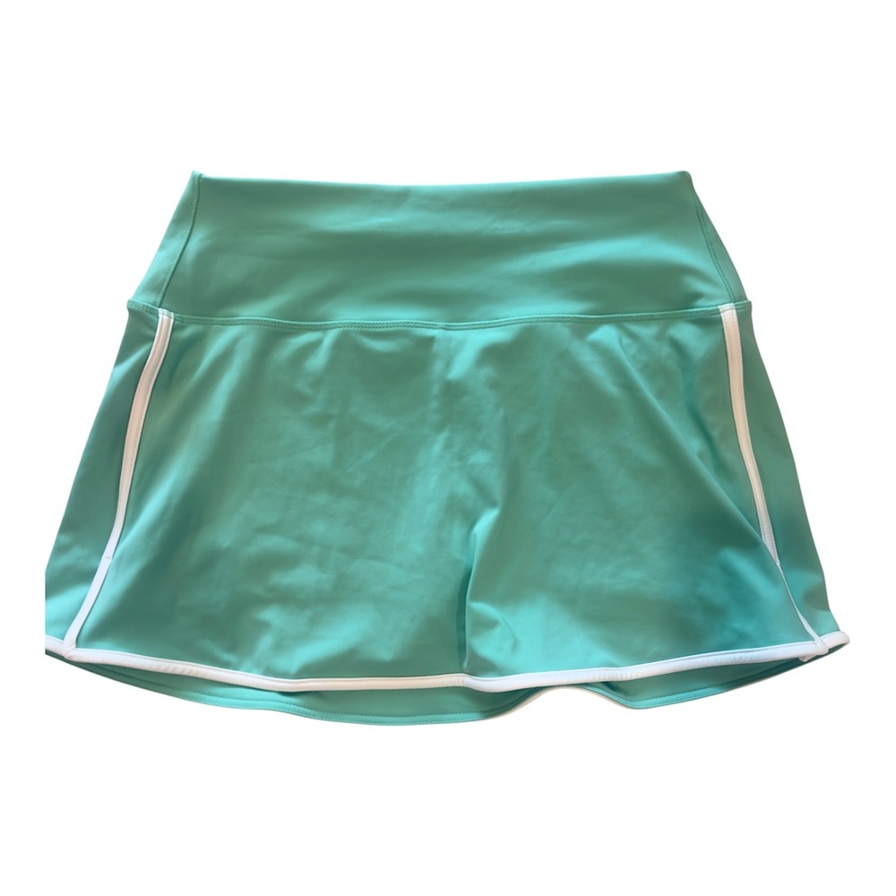 DSG Womens Activate High-Rise Skort Mint Green Piped DAW15317N Large NWT
